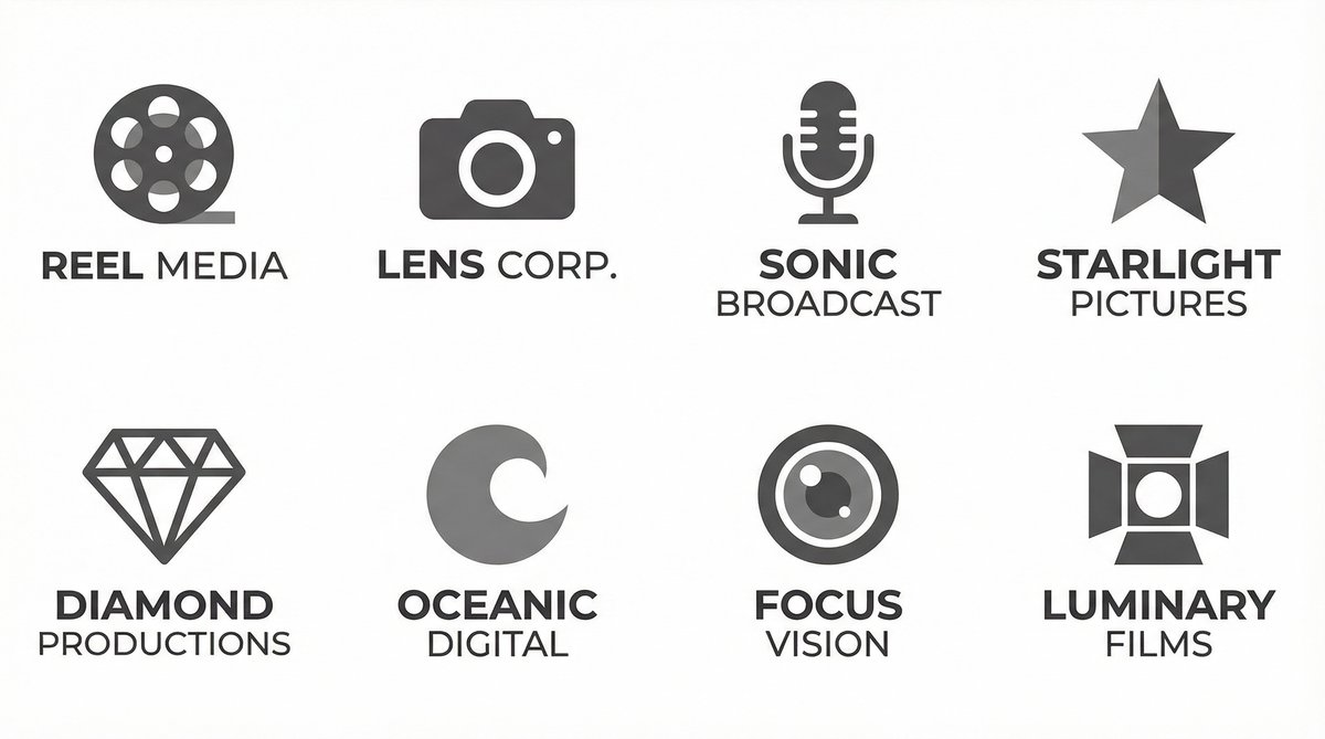 麻豆传媒合作影视品牌Logo墙